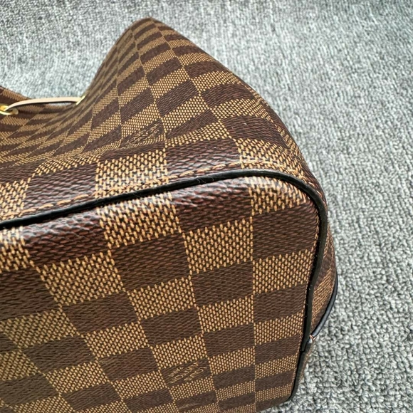 100% Authentic Louis Vuitton Neonoe Brown Damier Ebene Canvas Shoulder Bag - Picture 11 of 15